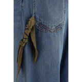 Load image into Gallery viewer, Darkpark Blue Cotton Relaxed Fit Jeans