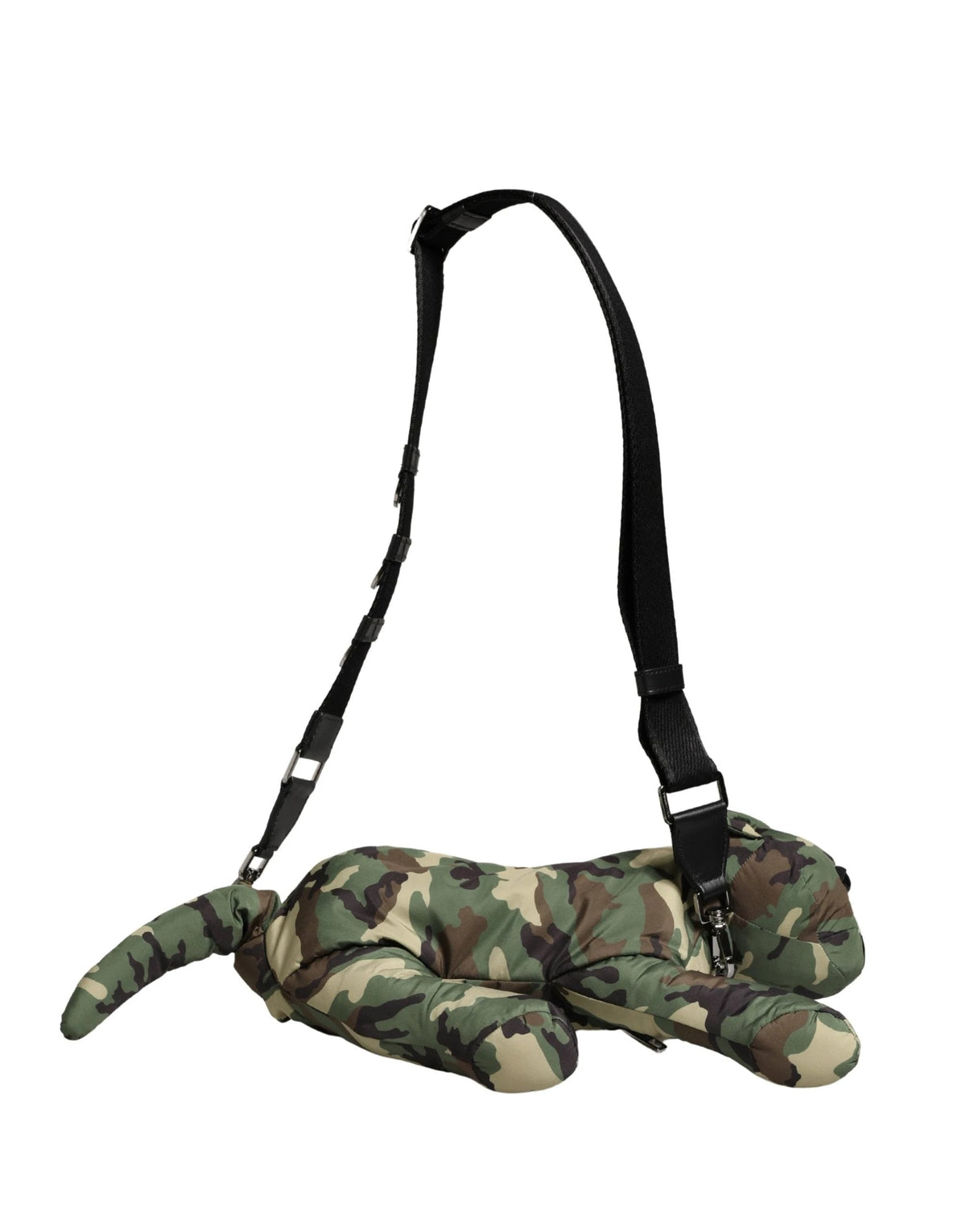 Dolce & Gabbana Multicolor Camouflage Animal Silhouette Waist Borse Bag