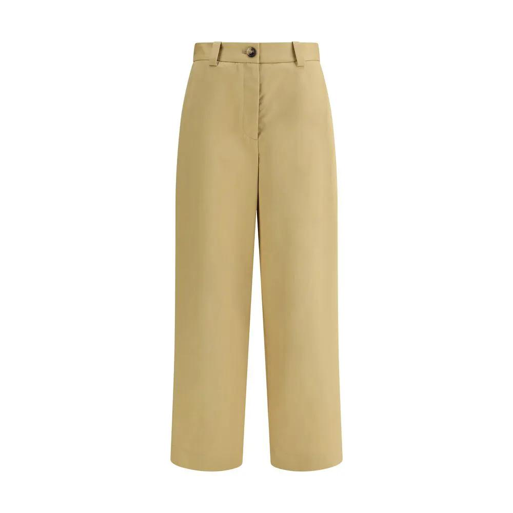 Khaite Beige Cotton Casual Pants