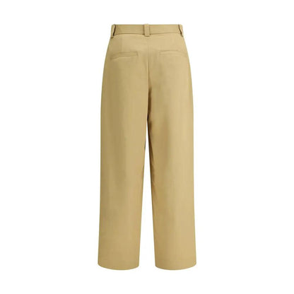 Khaite Beige Cotton Casual Pants