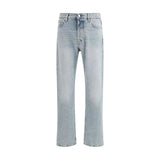 Load image into Gallery viewer, Haikure Blue Cotton Straight-Leg Jeans