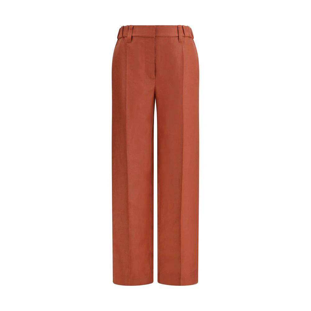 Brunello Cucinelli Multicolor Linen Casual Pants