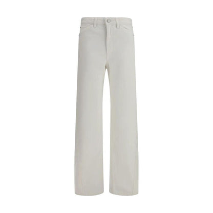 Lemaire White Cotton Casual Pants