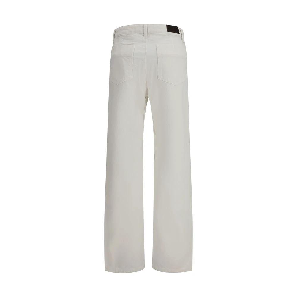 Lemaire White Cotton Casual Pants