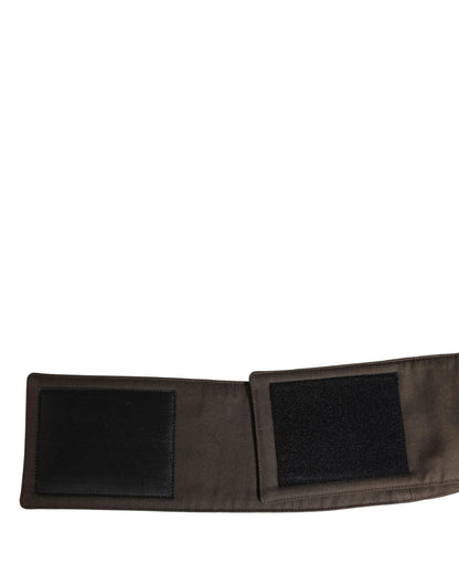 Dolce & Gabbana Brown Viscose Wide Belt Waist Cummerband Men