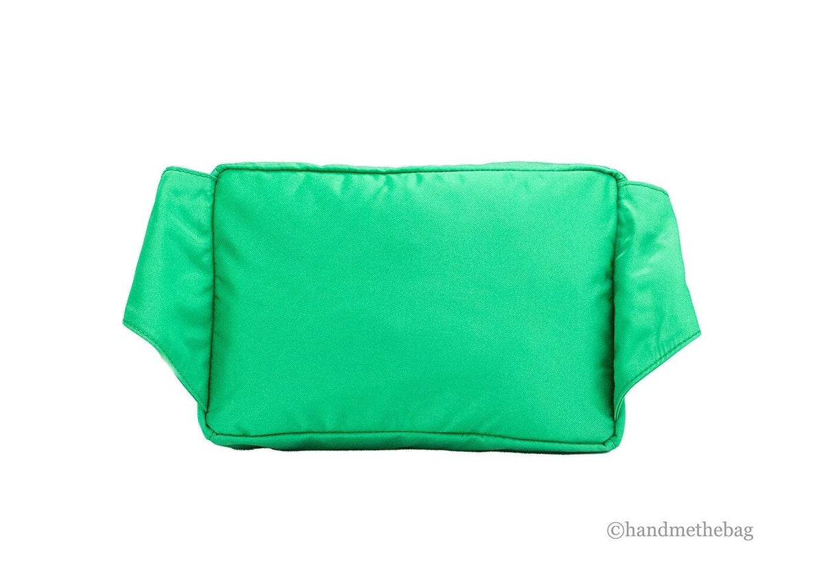 Versace Small Bright Green Nylon Matte Medusa Belt Bag Waist Fanny Pack Purse