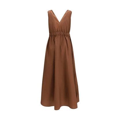 Brunello Cucinelli Brown Polyamide Casual Dress