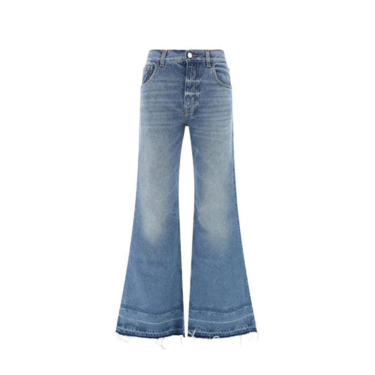 Chloé Blue Cotton Flared Jeans