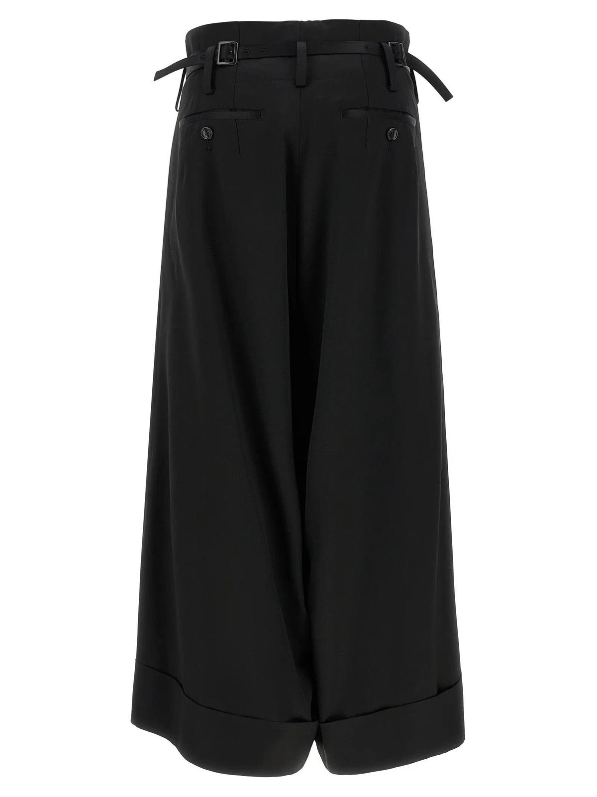 Junya Watanabe Black Acetate Flared Pants