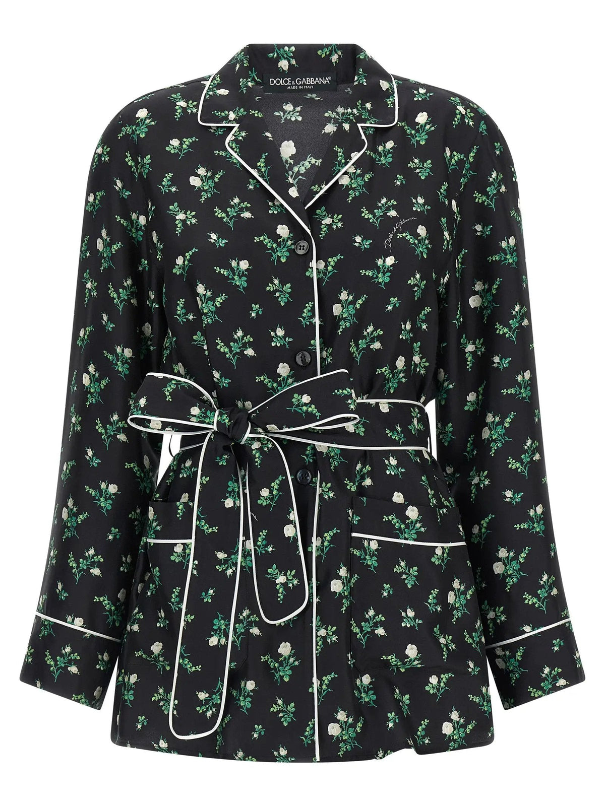 Dolce & Gabbana Black Silk Blouse