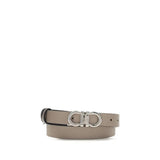 Load image into Gallery viewer, Ferragamo Gray Calf Leather Bos Taurus Regular Belt