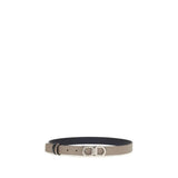 Load image into Gallery viewer, Ferragamo Gray Calf Leather Bos Taurus Regular Belt