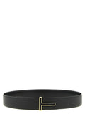 Load image into Gallery viewer, Tom Ford Black Calfskin Regular Belt