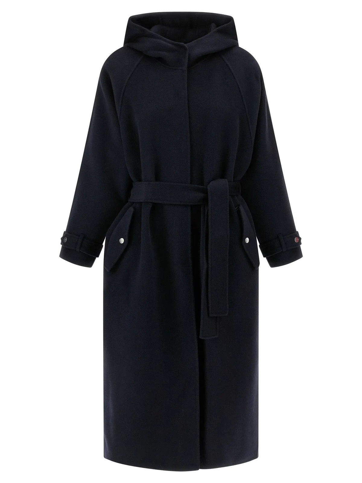 PINKO Blue Polyamide Coat