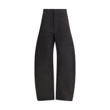 Load image into Gallery viewer, Lemaire Black Cotton Casual Pants