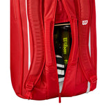Load image into Gallery viewer, Wilson Super Tour Red 15 Pack Tennis Bag 2025