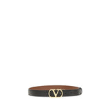 Load image into Gallery viewer, Valentino Garavani Black Calfskin Leather Belt