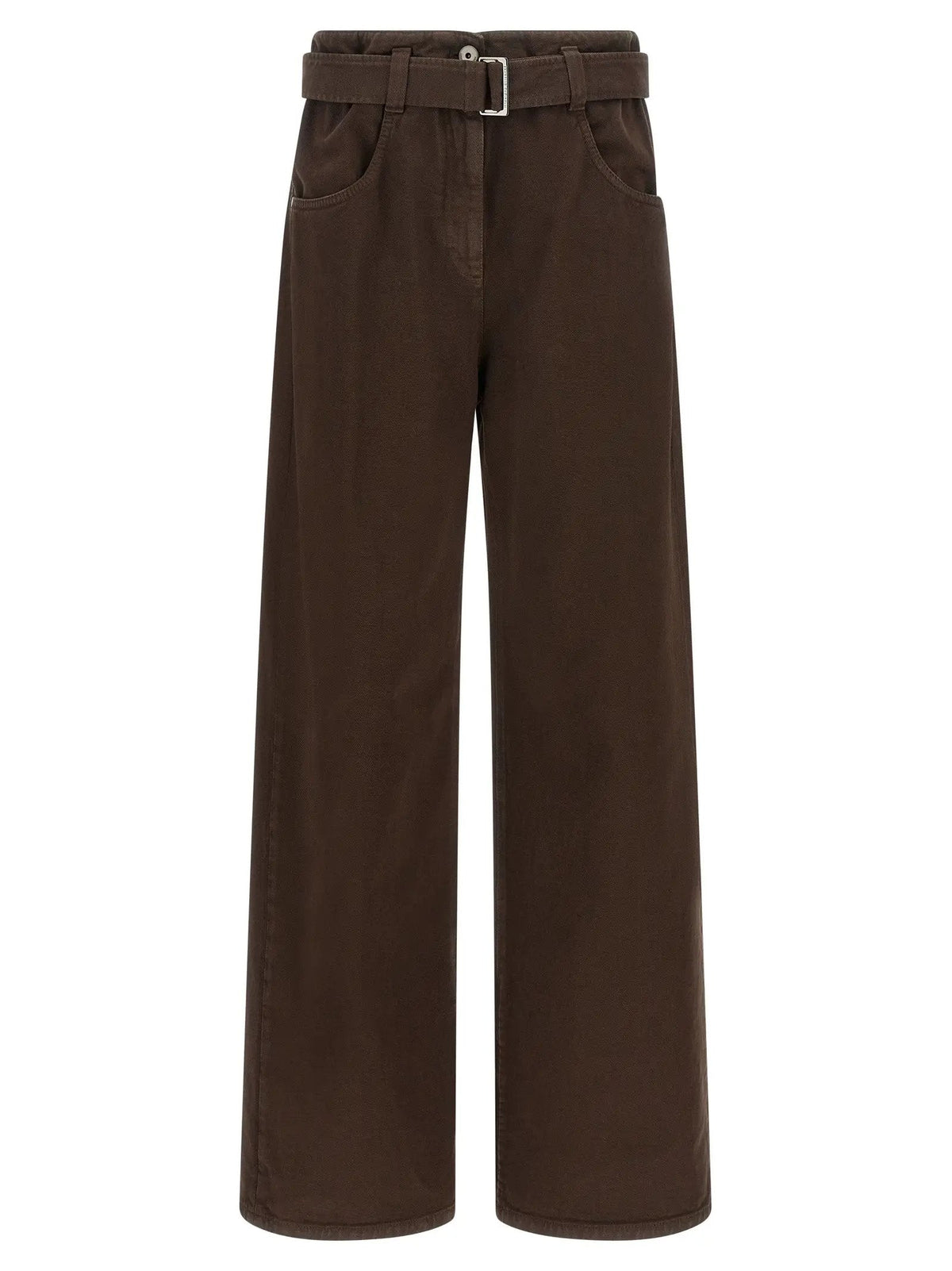 Brunello Cucinelli Brown Cotton Jeans Denim