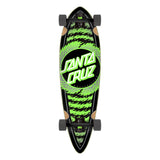 Load image into Gallery viewer, Santa Cruz Longboard Complete Flame Ringed Dot Pintail 9.2" x 33"
