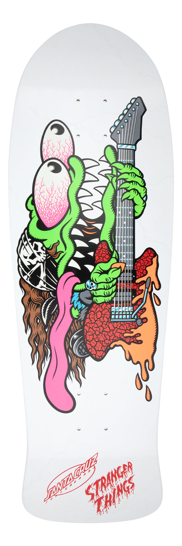 Santa Cruz x Stranger Things Skateboard Deck Meek Slasher Eddie Reveal 10.1" x 31.13"