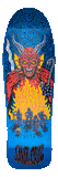 Load image into Gallery viewer, Santa Cruz x Stranger Things Skateboard Deck Knox Hellfire Pit 10.07" x 31.275"