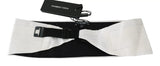 Load image into Gallery viewer, Dolce &amp; Gabbana White Men Waist Belt 100% Silk Cummerbund