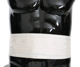 Load image into Gallery viewer, Dolce &amp; Gabbana White Men Waist Belt 100% Silk Cummerbund