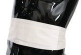 Load image into Gallery viewer, Dolce &amp; Gabbana White Men Waist Belt 100% Silk Cummerbund