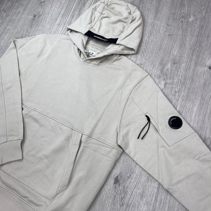 CP Company Raised Fleece Hoodie - Silver Birch