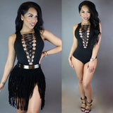Load image into Gallery viewer, Tavy Laced bodysuit (Black)