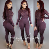 Load image into Gallery viewer, Monte studded bandage jumpsuit (Purple)