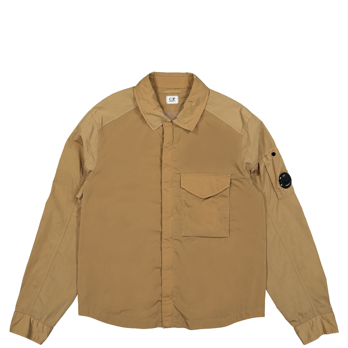Cp Company Chrome-R Overshirt In 041A Lead Grey