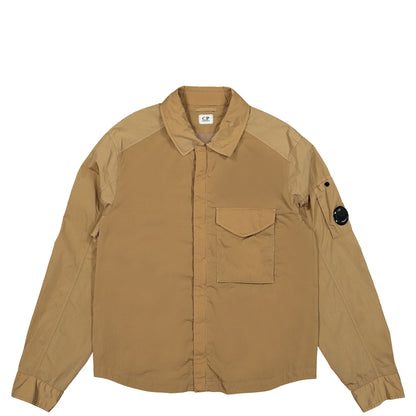 Cp Company Chrome-R Overshirt In 041A Lead Grey