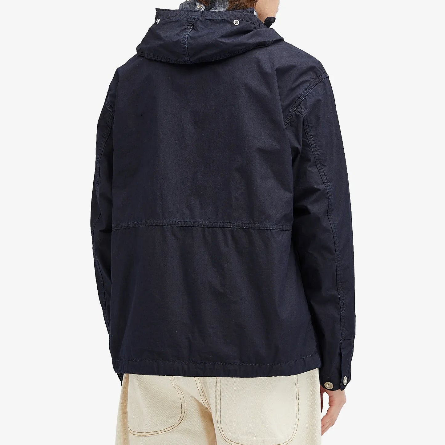 Cp Company 50 Fili Indigo Goggle Jacket In Insignia Blue