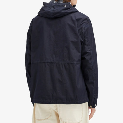 Cp Company 50 Fili Indigo Goggle Jacket In Insignia Blue