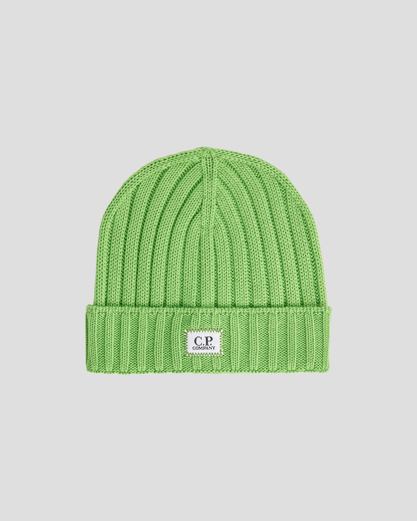 Extra Fine Merino Wool Logo Beanie Classic Green