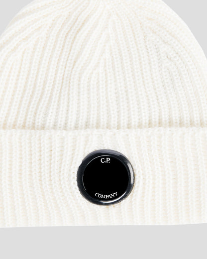 Extra Fine Merino Wool Beanie White