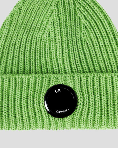 Extra Fine Merino Wool Lens Beanie Classic Green