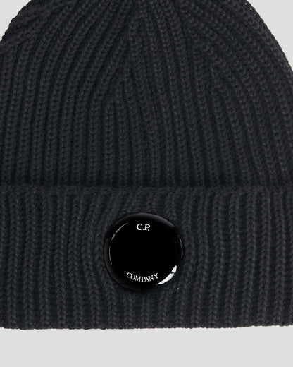 Extra Fine Merino Wool Beanie Black