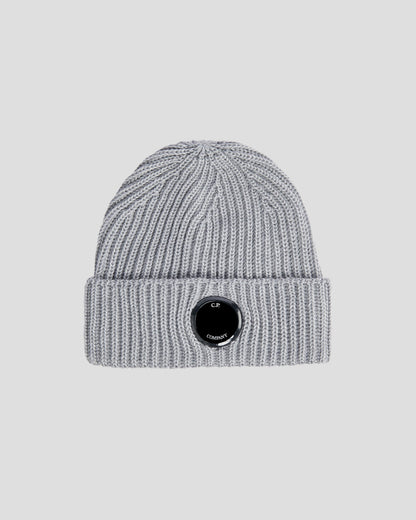 Extra Fine Merino Wool Beanie Grey Melange