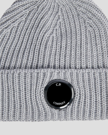 Extra Fine Merino Wool Beanie Grey Melange