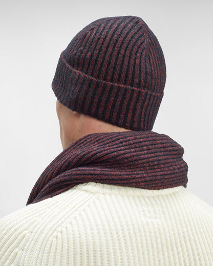 Fleece Knit Beanie Ketchup - Red