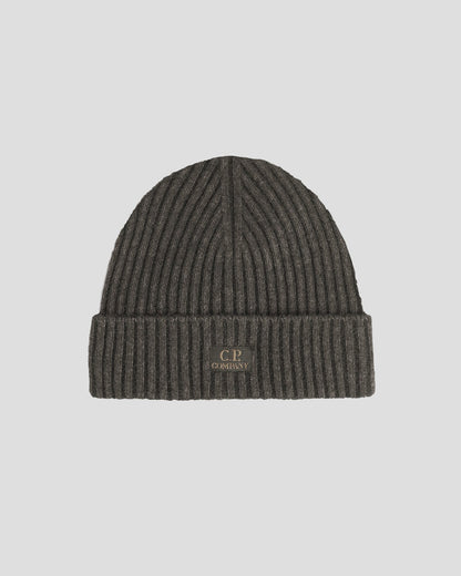 Fleece Knit Beanie Olive Night - Green
