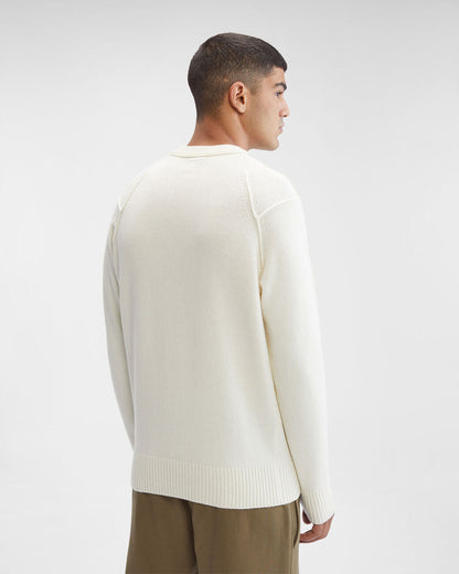 Lambswool Jumper Gauze White