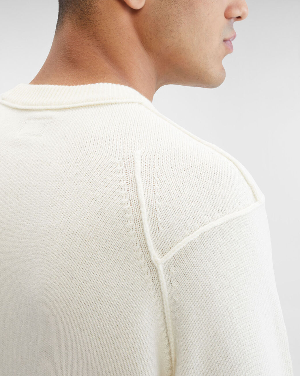 Lambswool Jumper Gauze White