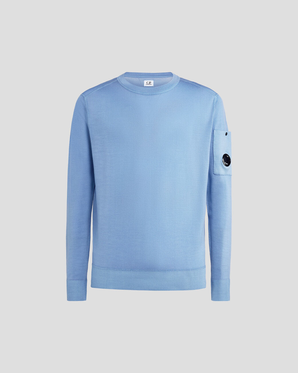 Merino Wool Plain Jumper Riviera Blue
