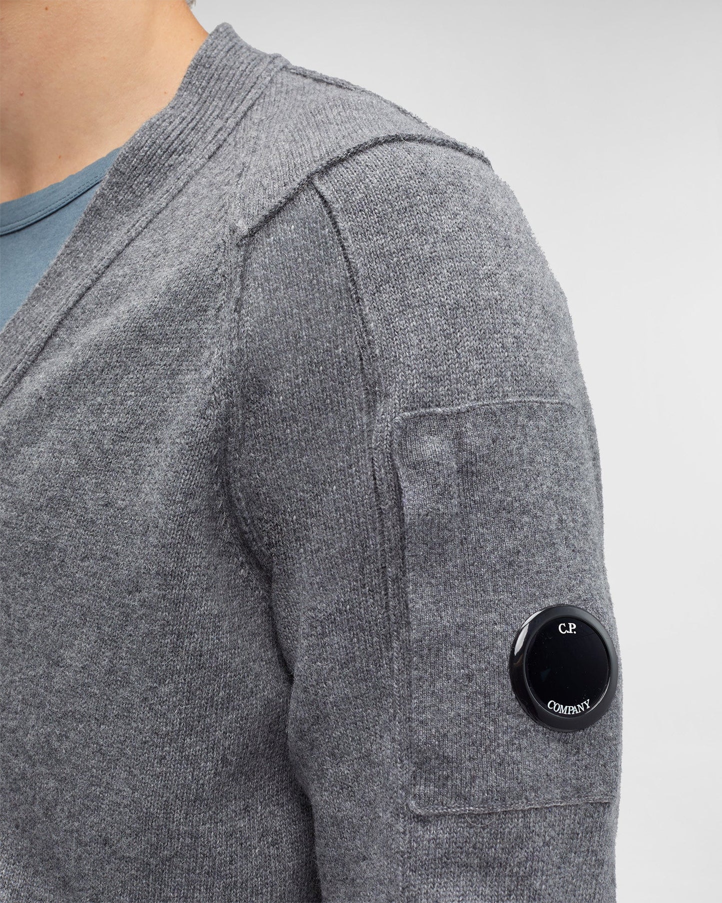 Lambswool Cardigan Tarmac Gray