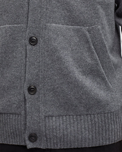 Lambswool Cardigan Tarmac Gray