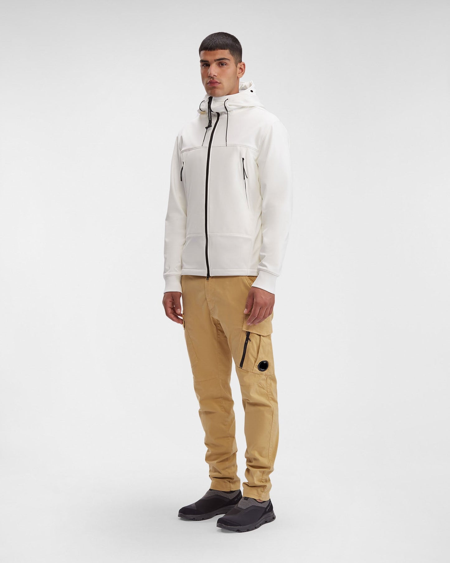 C.P. Shell-R Goggle Jacket Gauze White