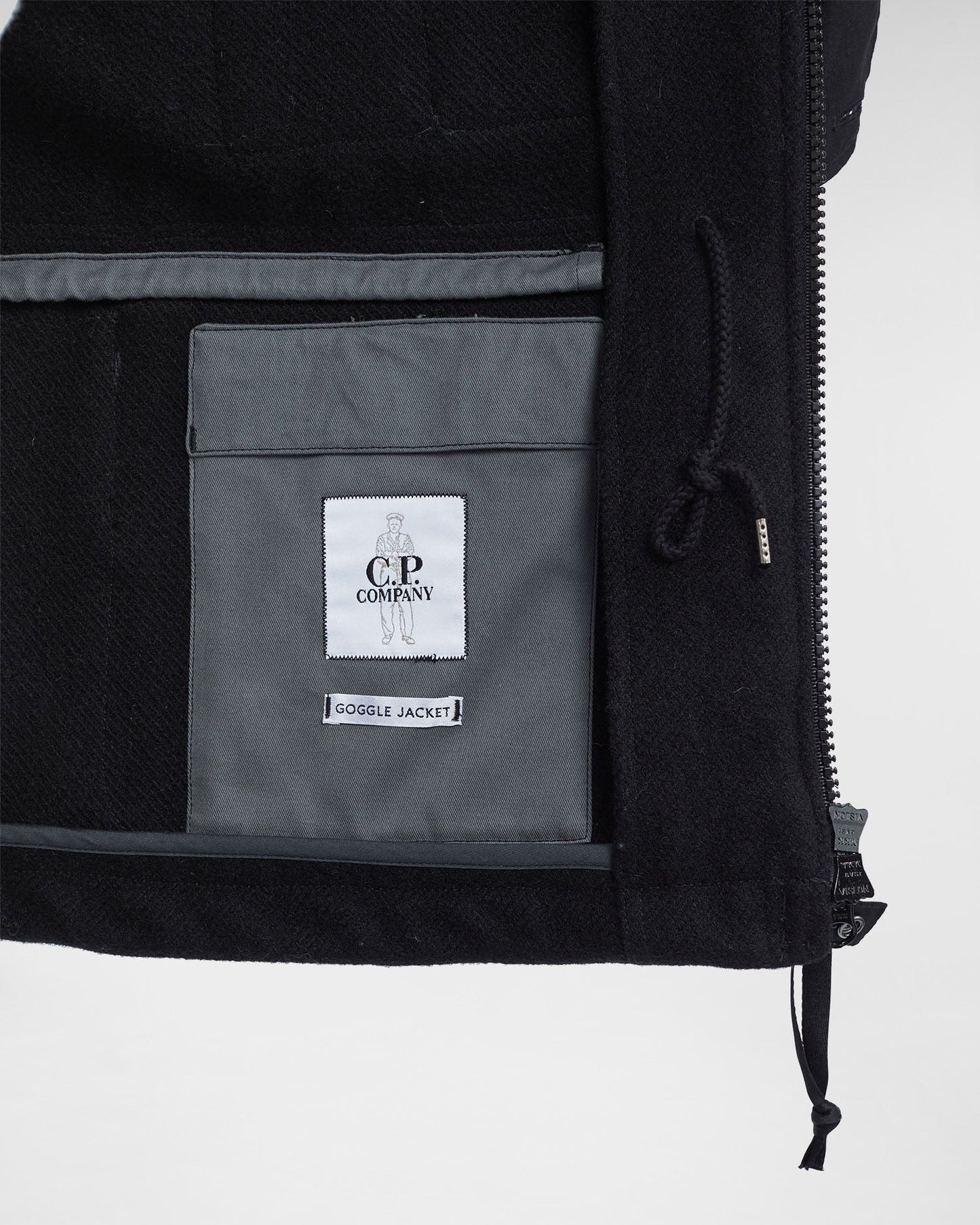 C.P. Duffel Mixed Goggle Jacket Black